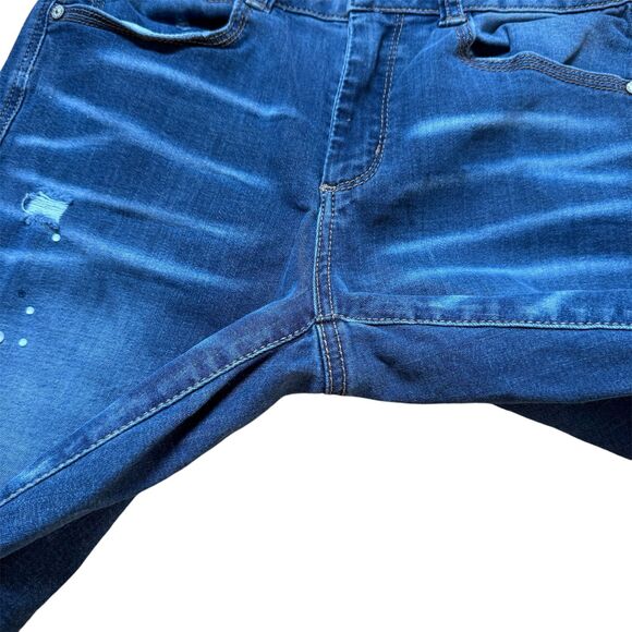 Rewash Brand Jeans Distressed with Rhinestones Size 9/29 - Picture 5 of 10